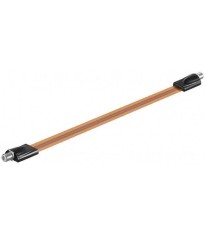 Cablu coaxial plat 0.5m cu conector F mama-mama Goobay foto
