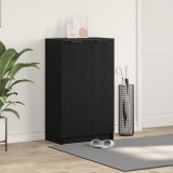 Dulap pentru &icirc;ncălțăminte vidaXL Negru Stejar 59x35x100 cm din lemn