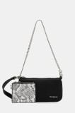 Desigual poșetă culoarea negru, 25WAYP22