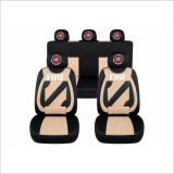 Set Huse Scaune Universale Nero Bej Personalizate cu Fiat