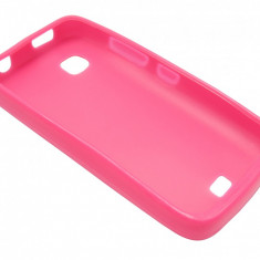 Husa silicon roz inchis pentru Nokia C5-03