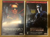 Casete Video Originale VHS - Arnold Schwaezenegger - Terminator 1 &amp; 2 / Last Action Hero