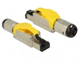 Conector de ansamblat RJ45 cat 6A pentru fir solid metal, Delock 86287