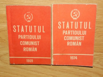 STATUTUL PARTIDULUI COMUNIST ROMAN 1969,1974 foto