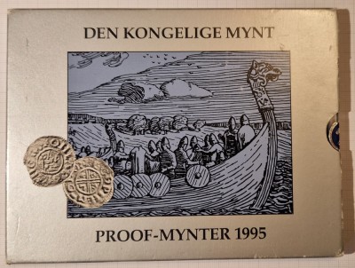 Set monede Norvegia, Norway, 1995, proof, excelent, rar la vanzare foto