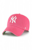47brand șapcă MLB New York Yankees culoarea roz, cu imprimeu, 47 Brand