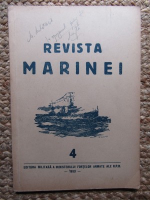 REVISTA MARINEI NR. 4 ANUL 1953 foto