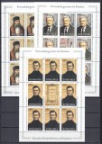 ROMANIA 2007 LP 1779 a PERSONALITATI GERMANE MINICOLI 8 TIMBRE +1 VINIETA MNH