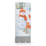 Cumpara ieftin Flatyz Holiday Snowman with Red Bird lumanare 6x15 cm