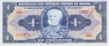 Bancnota Brazilia 1 Cruzeiro (1944) - P132 UNC ( semnata de mana - vezi descriere )