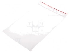 Pungă cu fermoar 180mm x 120mm x 40um polietilenă