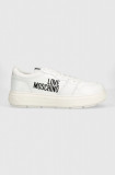 Love Moschino sneakers din piele culoarea alb, JA15274G0GIAB10A