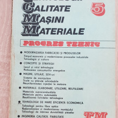 TCMM Progres tehnic 5 (Tehnologii, Calitate, Mașini, Materiale)