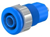 Soclu Banană 4mm Albastru 24A 1kV