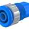 Soclu Banana 4mm Albastru 24A 1kV