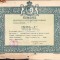 A2777N Diplomă Medalia de argint școlară, premiul a II-lea, anii 1930
