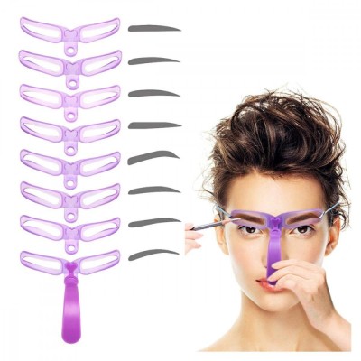 Set 8 sabloane profesionale pentru modelare sprancene FAVLine Selection foto