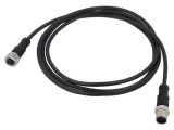 Cablu senzori automatizări M12 2m AMPHENOL LTW