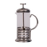 Infuzor pentru ceai/cafea Bohmann, 350 ml, maner si rama inox, corp sticla