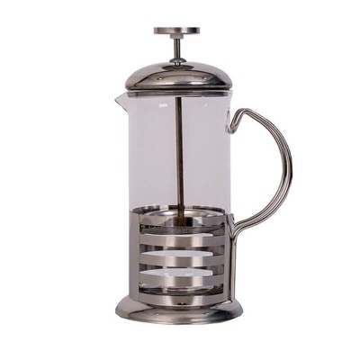 Infuzor pentru ceai/cafea Bohmann, 600 ml, maner si rama inox, corp sticla foto