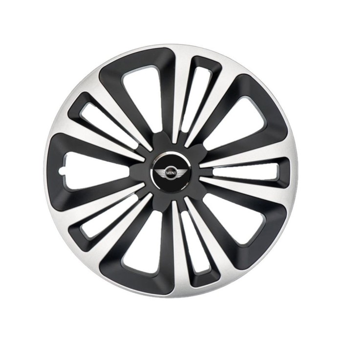 Set 4 Capace Roti Terra Gri-Negru R14, Compatibil Cu Mini Cooper