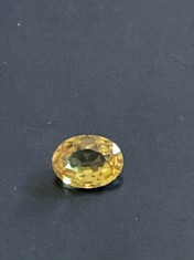 Safir Galben 8 x 6 mm foto