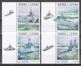 Sierra Leone 2019 - Fregate, Serie cu Tabsuri, MNH