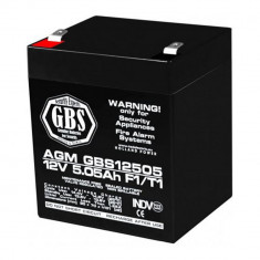 Acumulator A0058600 AGM VRLA 12V 5,05A pentru sisteme de securitate F1 GBS (10) SafetyGuard Surveillance