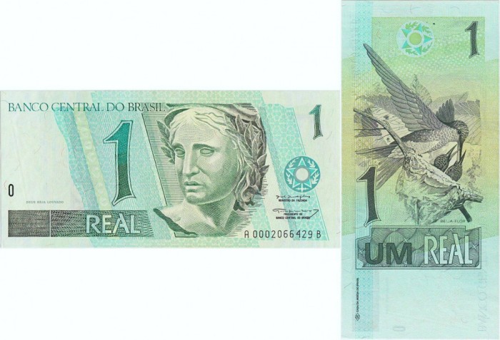 1997 , 1 real ( P-243Аa ) - Brazilia - stare UNC