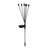 Decoratiune pentru gradina cu incarcare solara, 6 bulbi, alb cald, Flippy