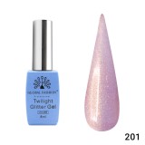 Oja semipermanenta Twilight Glitter 8ml, 201