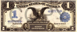 1 dolar 1899 Reproducere Bancnota USD , Dimensiune reala 1:1
