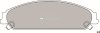 Set placute frana,frana disc LANCIA THEMA (LX) (2011 - 2016) KRIEGER 0950006299