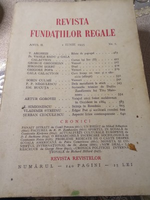 CI Revista Fundatilor Regale iunie 1935 foto