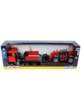 Bruder Man Tga Truck With Low Loader Trailer &amp; Manitou Telehandler (02774)