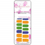 Stickere colorate nail art cu imprimeu