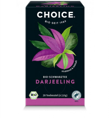 Ceai Negru Darjeeling Bio 20 pliculete x 2 grame Choice foto