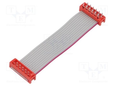 Cablu panglică cu conectori P.cablu-bandă: 1,27mm PIN: 12 2x6 foto