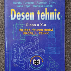 DESEN TEHNIC. Manual pentru clasa a X-a - Turcanu, Chivu