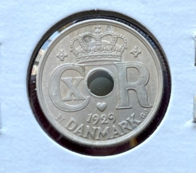 Moneda Danemarca 1929 foto