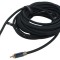 Cablu RCA mufă 8m Placare aurit negru: Cablu audio RCA 8 metri, negru
