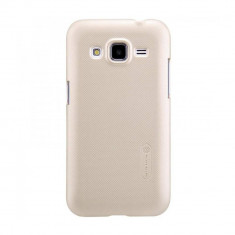 Husa Samsung Galaxy Core Prime Nillkin Frosted Shield Auriu + Folie de protectie foto