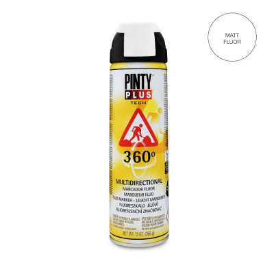Spray Vopsea marcaj fluorescent, alb, interior / exterior, T101, 500 ml foto