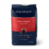 Cafea Boabe Davidoff Rich Aroma, 500g - Cafea Arabica Premium, Gust Intens si Aromatic