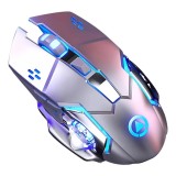 Cumpara ieftin Mouse Nou pentru Gaming, E-Sports A4, 1600dpi, 6 Butoane, RGB, Gri, Wireless NewTechnology Media