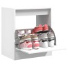 Gossi pantofar, alb, 60x42x69 cm, lemn prelucrat