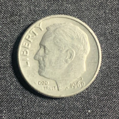 Moneda One Dime 1969 USA