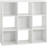 Etajera 5Five Mix n&amp;apos;Modul, 9 compartimente, PAL, 101x32x101 cm, alb Household NewTrend