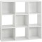 Etajera 5Five Mix n&amp;apos;Modul, 9 compartimente, PAL, 101x32x101 cm, alb Household NewTrend