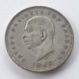 Grecia: 20 Drahme 1960 Argint Paul I, Moneda Veche
